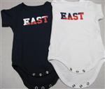 Onesie-navy and white-side 